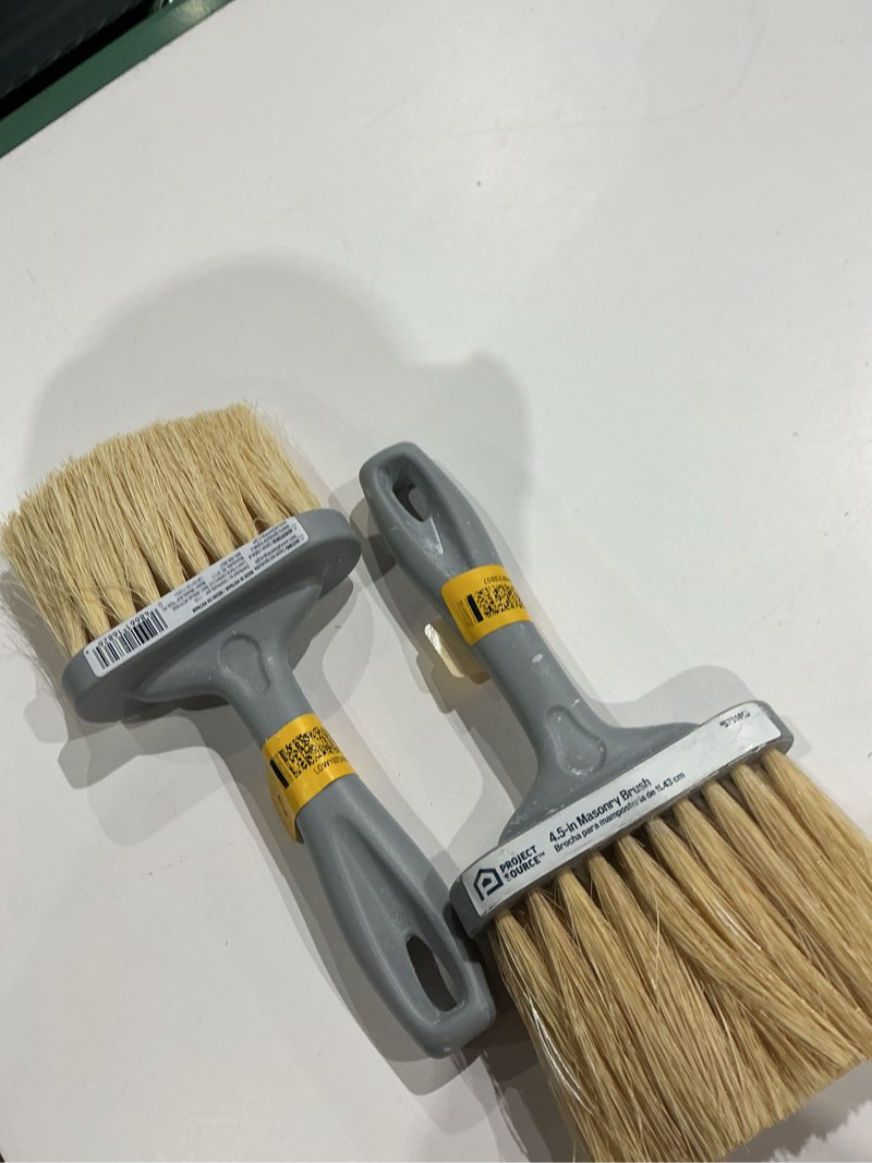 Condition photo showing As Is for project source 4.75-in x 9.5-in tampico fibers asphalt brush