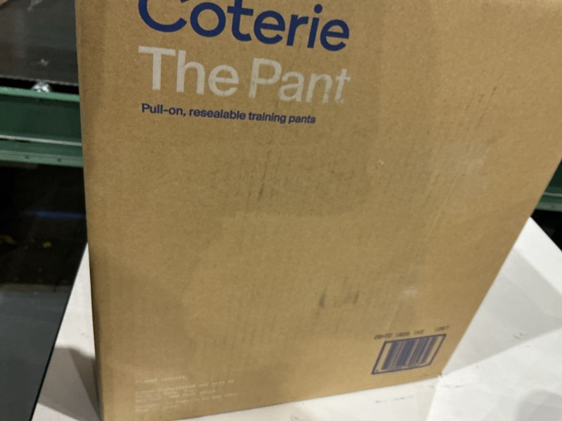 Condition photo showing New/Like New for Coterie The Pant, Size 4, Refastenable Training Pants for Sensitive Skin, Hypoallergenic, Super Absorbent Overnight Leak Protection, 2T/3T (20-32 lbs) 136 Count Size 4, 20-32 Pound (136 Count)