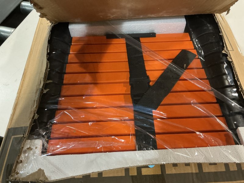 Condition photo showing New/Like New for 12.5 FT Telescoping Ladder, ANSI Certified, Type IA Heavy Duty, 330lbs Max Capacity, Aluminum Extension Ladder for Home, Roof, RV; Orange Orange 12.5 FT