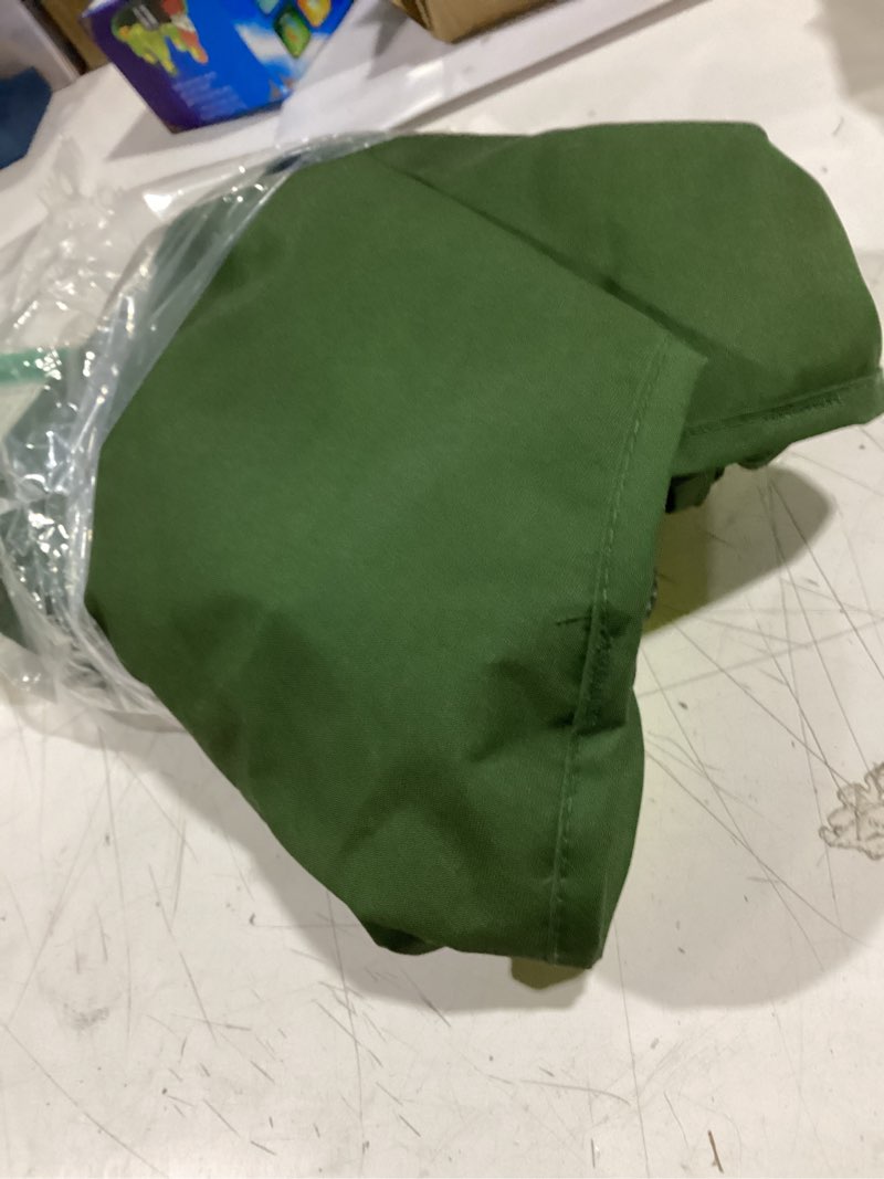 Condition photo showing Good Condition for brkurleg dog raincoat for small medium and large dogs waterproof dog rain jacket adjustable hooded dogs raincoat pet rain coat poncho with leash hole, reflective strip, green, xl xl(back length19.9") green