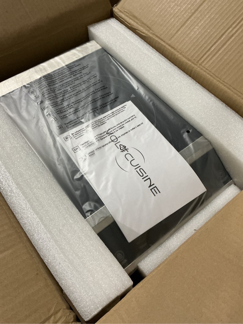 Condition photo showing Good Condition for 1800w single induction cooktop, stainless steel portable electric stove — available in a/b panel styles (silver)