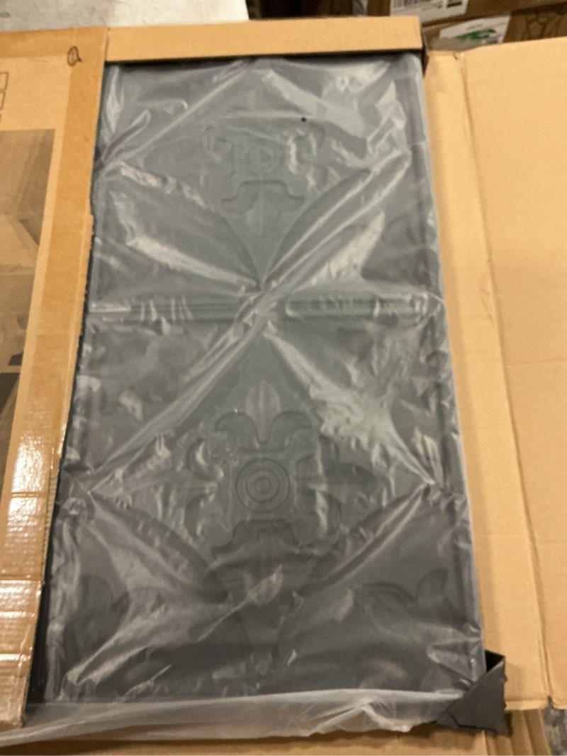 Condition photo showing New/Like New for art3d drop ceiling tiles 2x2, glue-up ceiling panel, fancy classic style in black 12 black floral