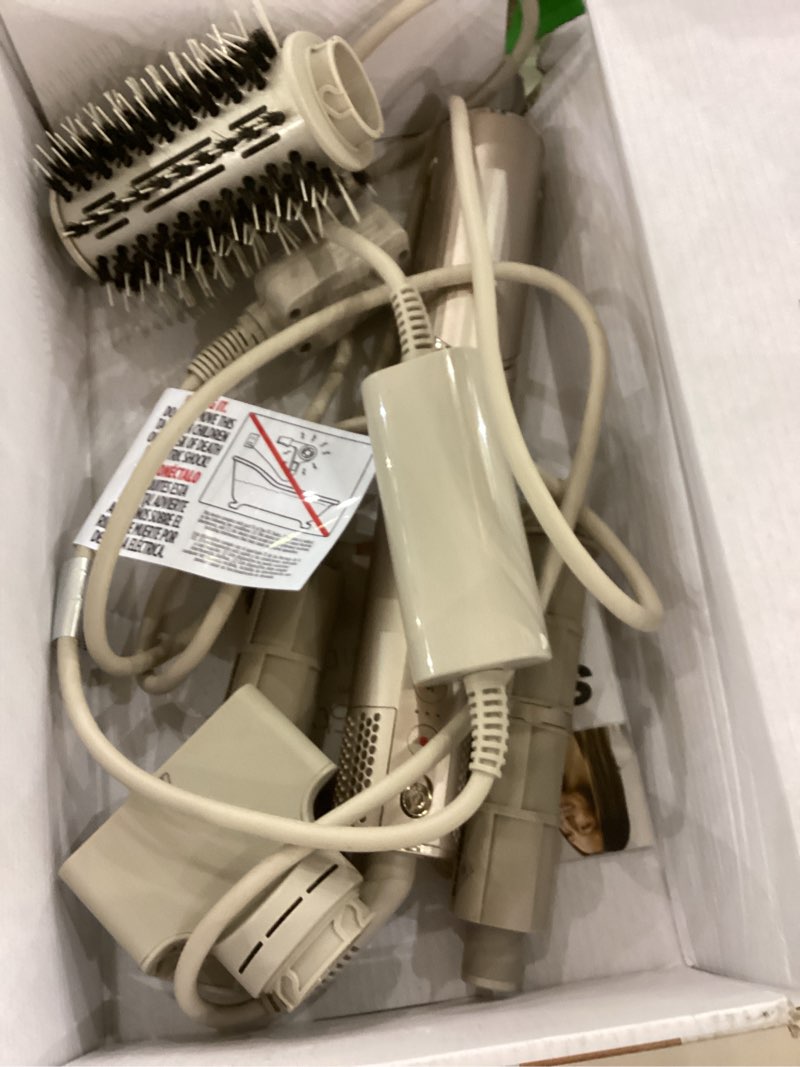 Condition photo showing As Is for Shark HD430 FlexStyle Air Styling & Drying System, Powerful Hair Dryer Brush & Multi-Styler with Auto-Wrap Curlers, Paddle Brush, Oval Brush, Concentrator Attachment, Stone Flexstyle-Straight & Wavy Hair