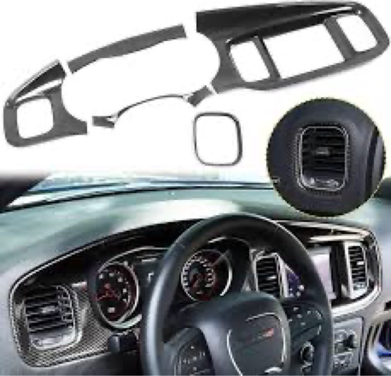 JWWY for Charger Center Consoles Dash Board Dashboard Instrument Gauge Cluster Dash Fascia Trim Pane
