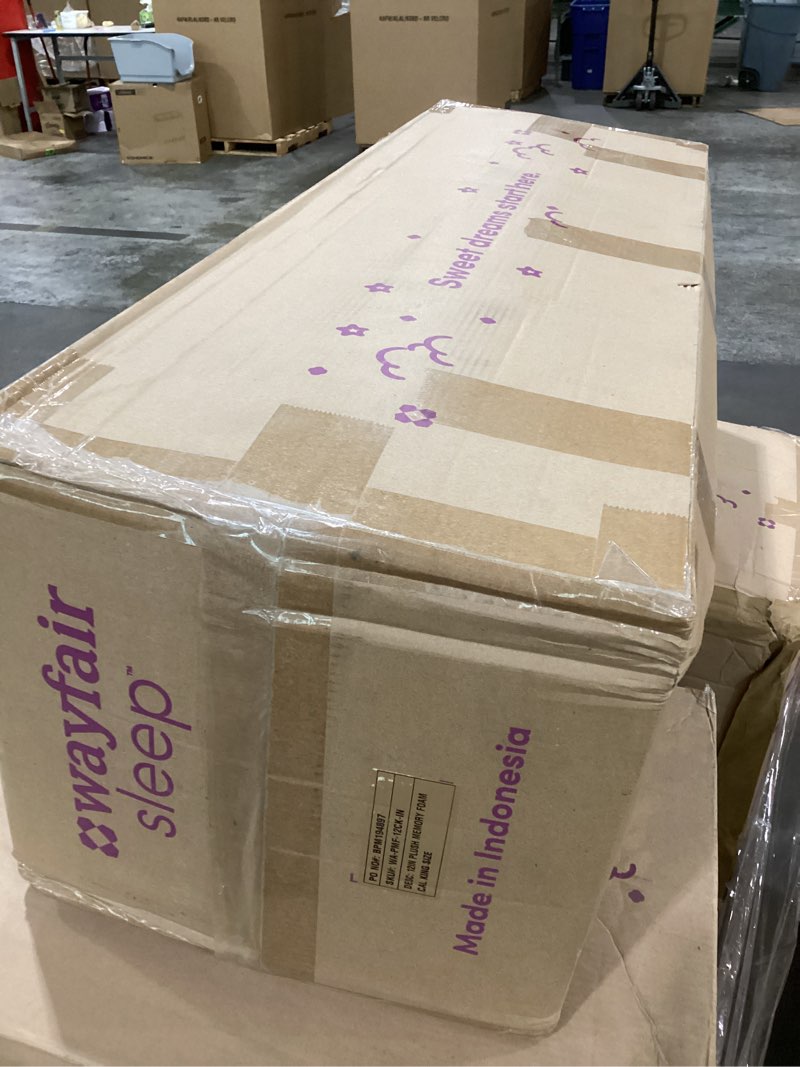 12” plush memory foam CA king 