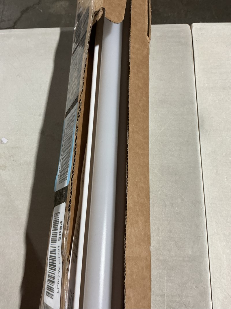 Condition photo showing As Is for lithonia lighting 2ft light fixture, led strip light, 120v, 4000k cool white light, 2-foot, 1-light, white (mnsl l23 1ll 120v 40k 80cri m6)