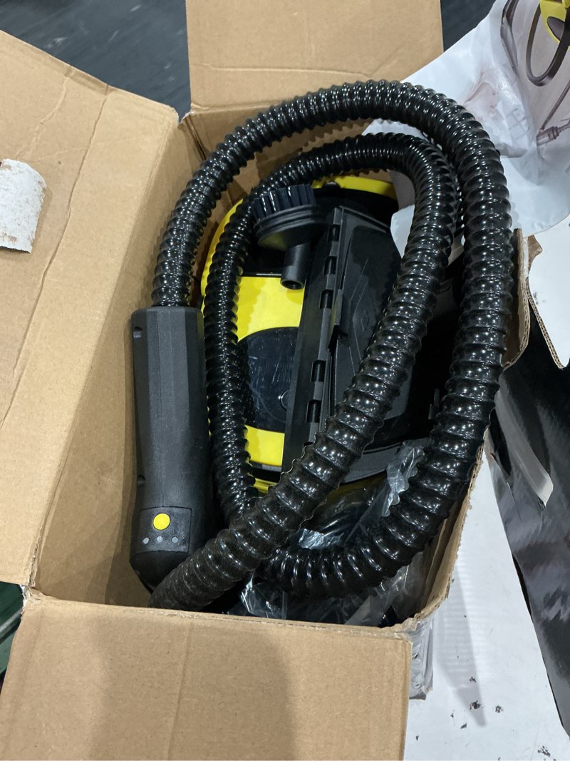 Condition photo showing Good Condition for steam cleaner,15s heat-up,1.6l tank,3-level adjustable handle,2500w steamer for cleaning,portable steamer for cleaning with 16pcs accessories,steam cleaner for home,car,dirt,grease,grout,tile,couch