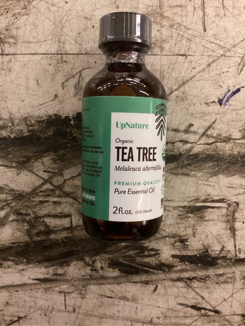 Condition photo showing New/Like New for upnature organic tea tree oil - 100% pure tea tree oil for skin, hair, toenail, 2oz organic tea tree 2oz