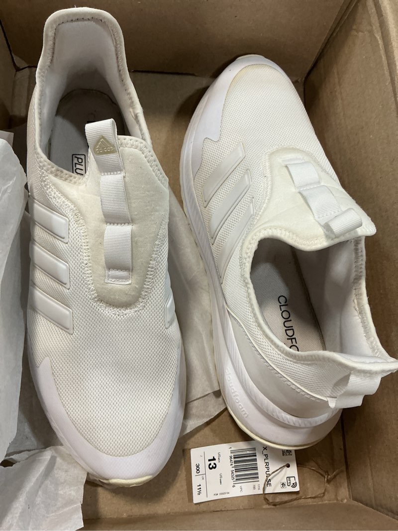 Condition photo showing Good Condition for adidas x_plr pulse unisex-adult shoes 13 men white/white/grey
