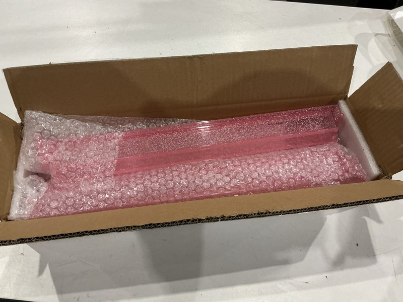 Condition photo showing Good Condition for mahjong racks with pushers 4pcs set majiang tile holder acrylic mahjong racks accessories and gifts (glitter pink) bling pink