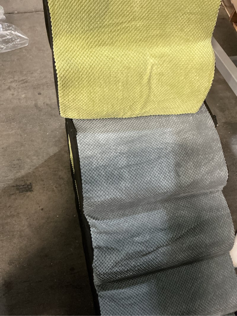 Condition photo showing Good Condition for LOOBANI Dog Stairs for High Bed, 30 Inch Height 6 Steps Soft Foam Spliced Dog Steps for Bed, Non-Slip Sturdy Pet Stairs, Ramp for Small, Older Pets - Grey 6 Tiers 6 Tiers old