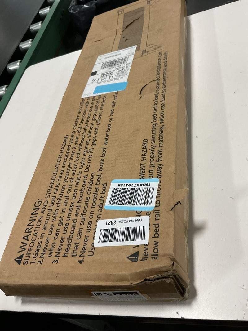 Condition photo showing New/Like New for FAMILL Bed Rail for Toddlers with U-Shaped Base, Toddler Bed Rails, Bed Rails Suitable for Queen/King Size Mattress, Extra Length, Grey, 1 Piece, 78.7" Grey 78.7 inch (1 side)