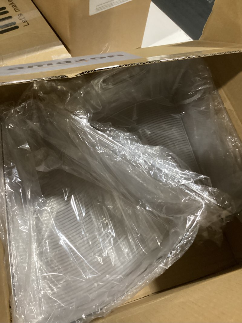 Condition photo showing Good Condition for uralfa lazy susan organizer bins, corner cabinet clear turntable organizer, plastic corner kitchen storage bins for 26"- 28" diameter corner cabinet lazy susan, 1/8 wedge-bpa free, 6 pack