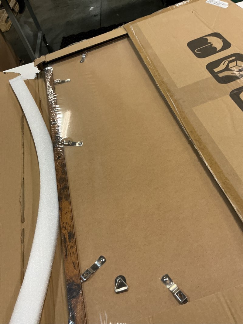 Condition photo showing New/Like New for irahmen 20x28 poster frame with 16x24 mat - plexiglass wooden picture frames for photo wall gallery mounting (dark brown, set of 2) dark brown 20x28