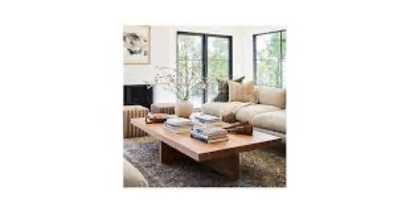 Matheson Coffee Table,modern coffee table,cocktail table with Cross Legs INCOMPLETE 
