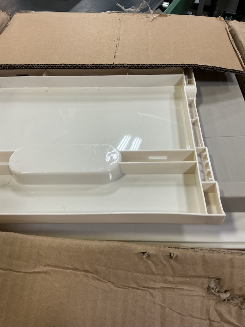 Condition photo showing As Is for haixin storage cabinet 3 tier - tall narrow bathroom cabinet with magnetic door toilet paper storage cabinet plastic stackable organizer for restroom kitchen