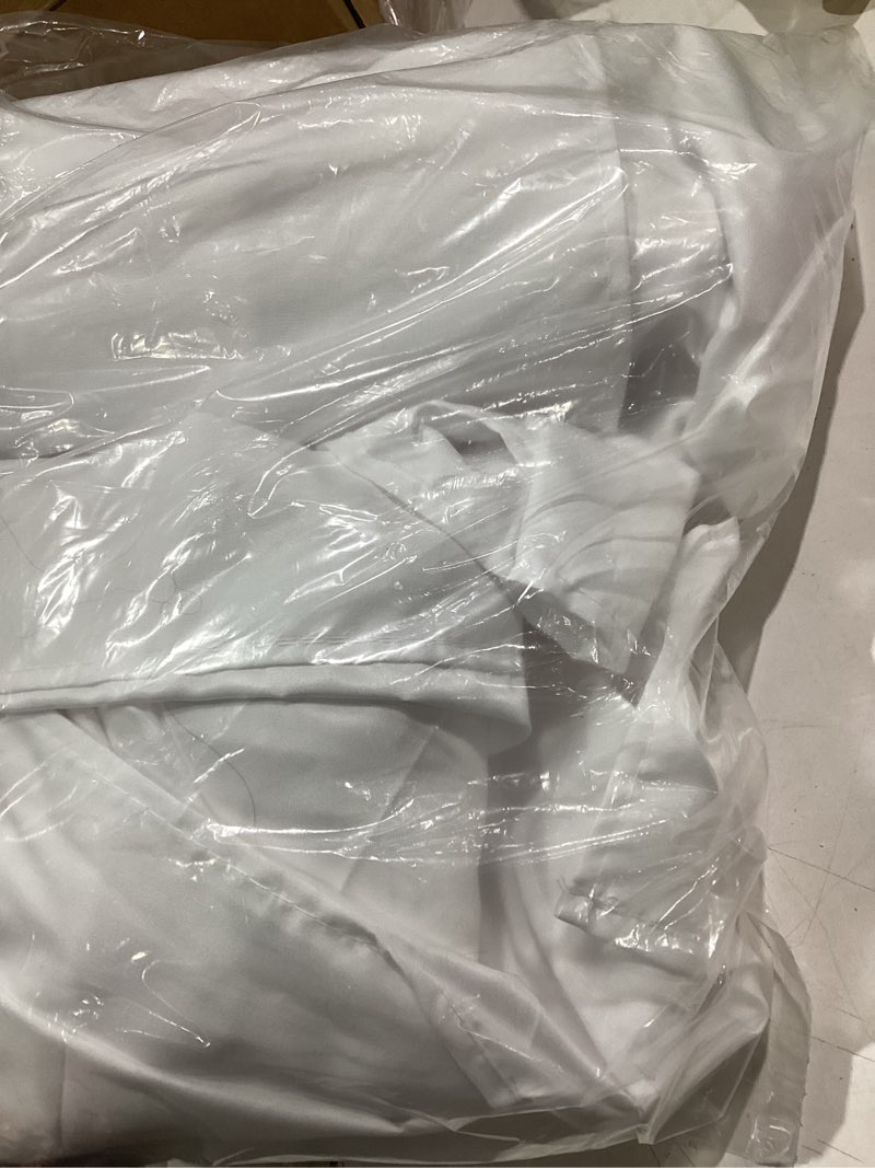 Condition photo showing Good Condition for 10x10FT White Backdrop Curtains for Parties - White Wedding Backdrop for Baby Shower Birthday Photo Home Party Curtains Backdrop 5x10FT 2 Panels, One size 5x10FT 2pcs White