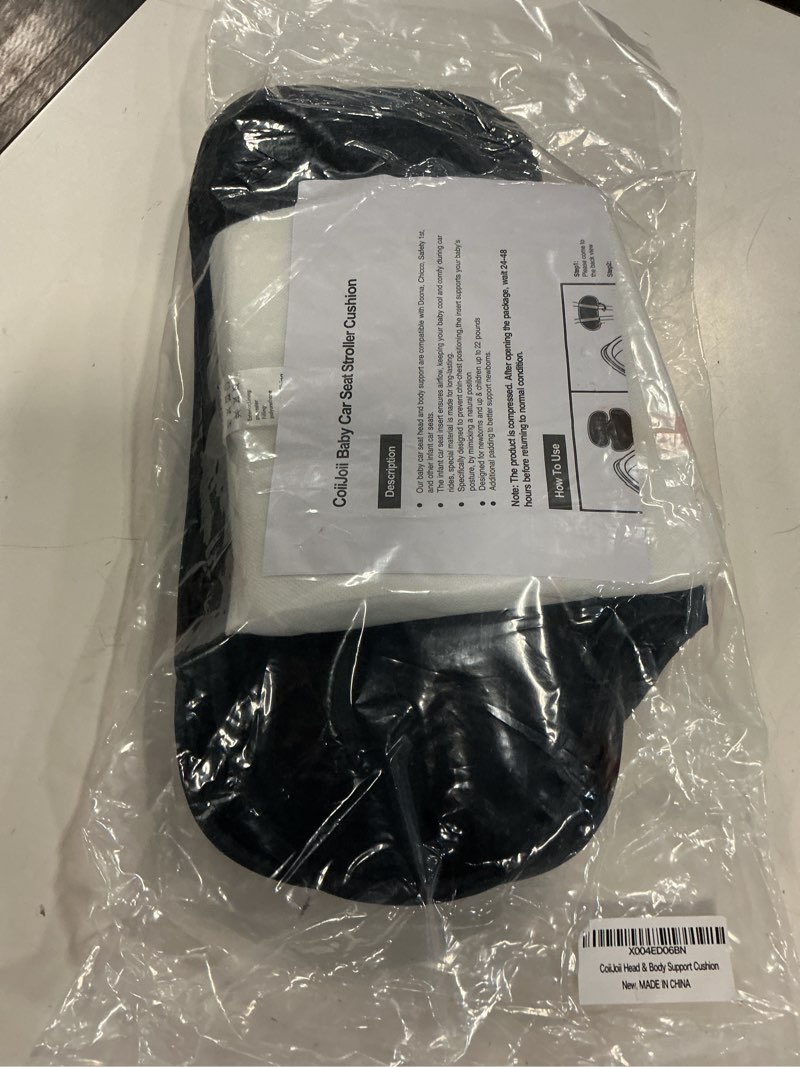 Condition photo showing New/Like New for coiijoii infant car seat insert compatible with doona, graco,safety 1st, evenflo, chicco, britax. head and body support.