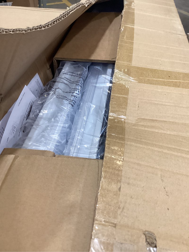 Condition photo showing Good Condition for antlux 4ft led wraparound 40w shop lights for garage, 4400lm, 5000k, 4 foot crystal led wrap light, 48 inch integrated linear strip flush mount office workshop ceiling lighting fixture, 4 pack 5000k 40w