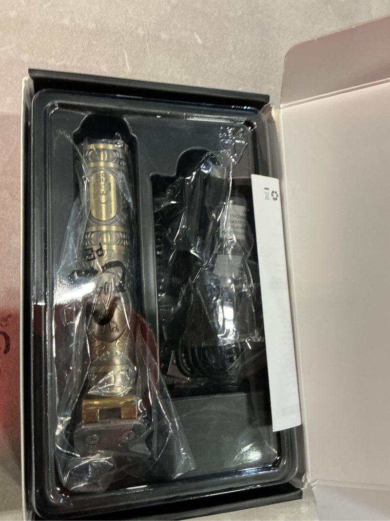 Condition photo showing Good Condition for hair clippers for men cordless professional beard trimmers with lcd display electric grooming rechargeable shaver zero gapped t/blade cutting kit gift for women men children gold