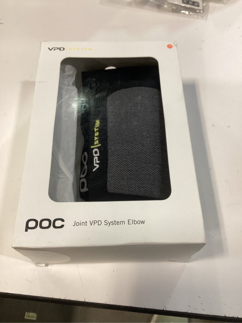 Condition photo showing New/Like New for poc joint vpd system elbow pad uranium black, m