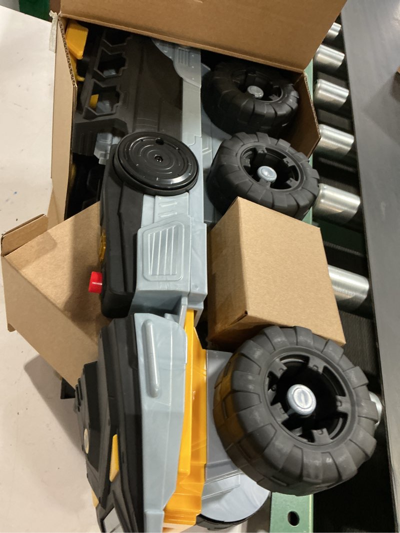 Condition photo showing As Is for fisher-price imaginext dc super friends batman toy transforming bat-tank with lights sounds & figure for pretend play kids ages 3+ years