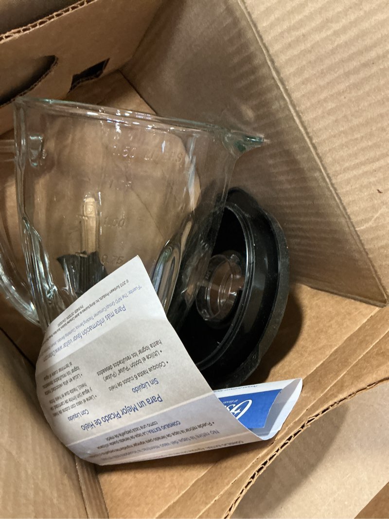 Condition photo showing As Is for Oster® Classic Series 8-Speed Blender with 6-Cup Glass Jar, Gray