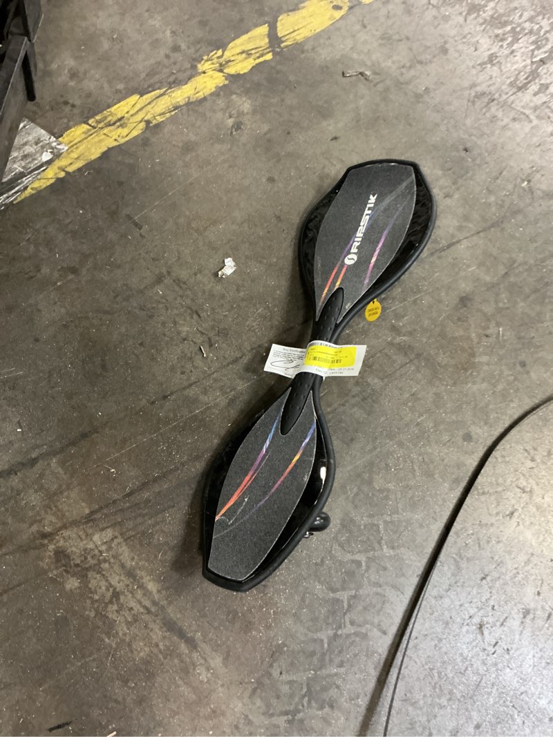 Condition photo showing As Is for razor black label ripstik ripster light up – caster board with multi-color leds