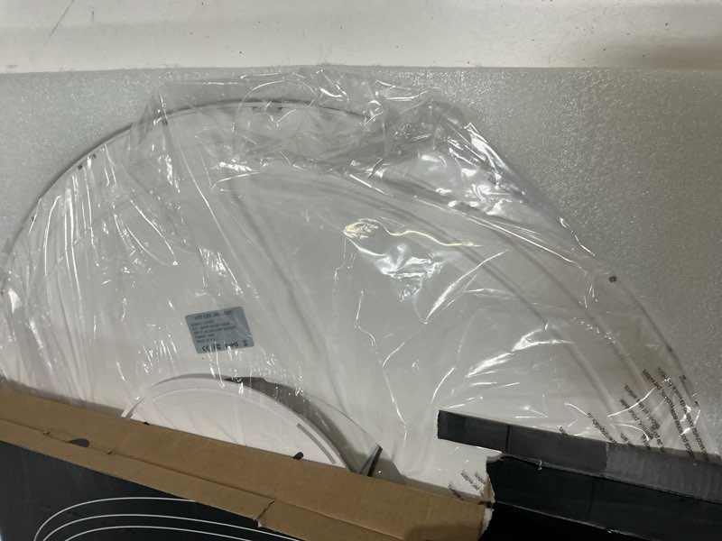 Condition photo showing Good Condition for 24 inch dimmable ceiling light flush mount 54w remote control led fixture 5400lm 3000k-6500k adjustable round bright lamp for bedroom kitchen living room dining bathroom white 24 inch white