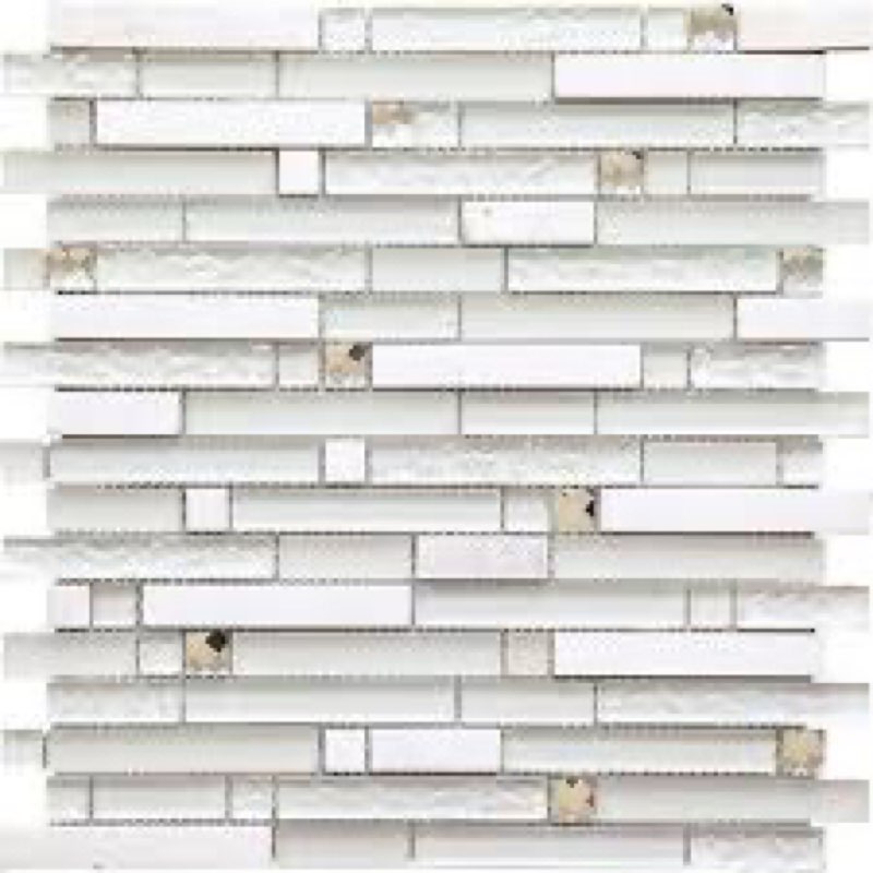 Apollo Tile White 11.8 in. x 11.8 in. Polished and Honed Glass and Stone Floor and Wall Tile (4.83 sq. ft./Case