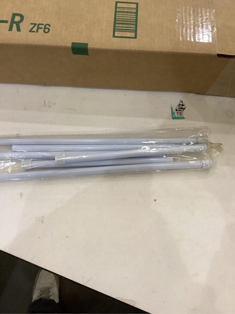 Condition photo showing New/Like New for AIZESI 6PCS Tension Curtain Rod 28 to 48 Inch White No Drilling Adjustable Spring Curtain Rods for Window, Doorway, Closet, Bathroom, Kitchen White 6Pcs 28 to 48 Inches