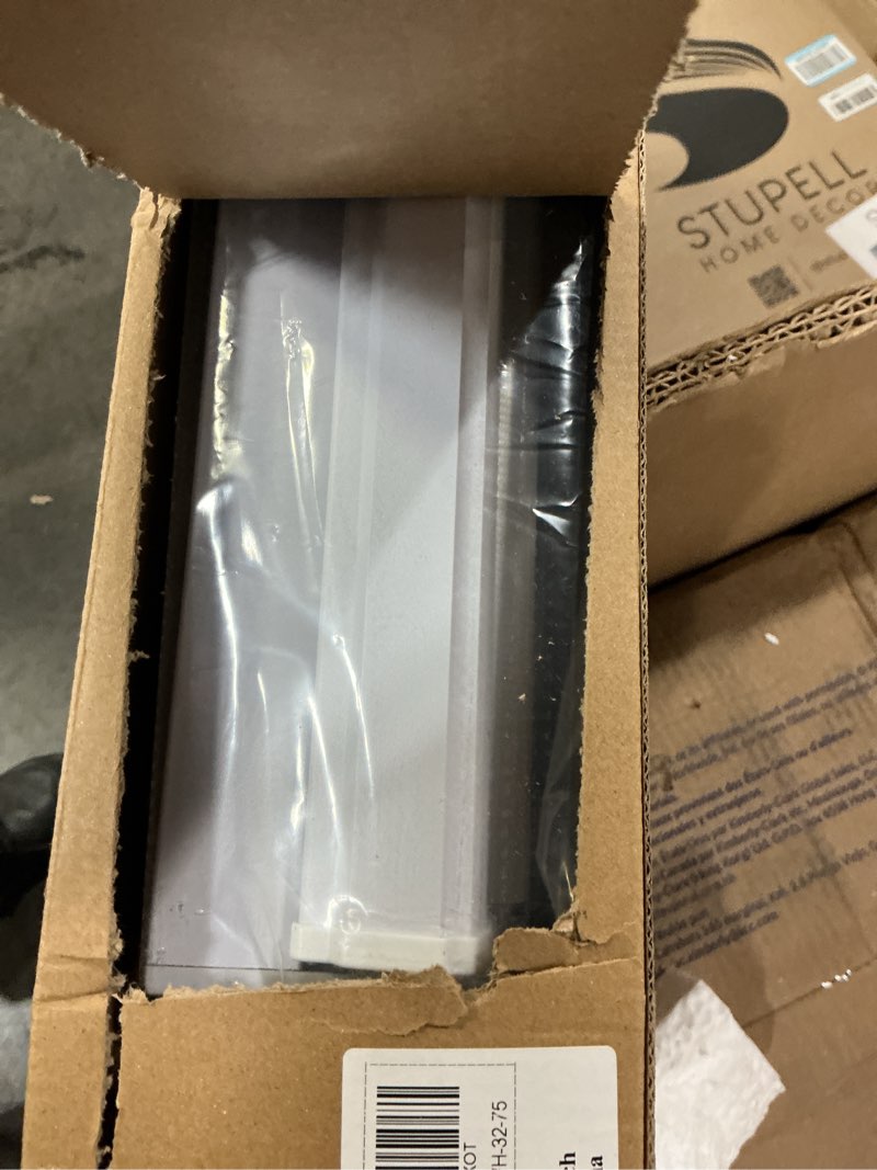 Condition photo showing Good Condition for Joydeco No Drill Zebra Blinds for Windows, Cordless Day & Night Dual Sheer Roller Shades, Easy Installation, Free-Stop Lift System, Light Filtering Privacy Blinds for Home(White,32" W x 75" H) A-white (No Drill) 32"W x 75"H