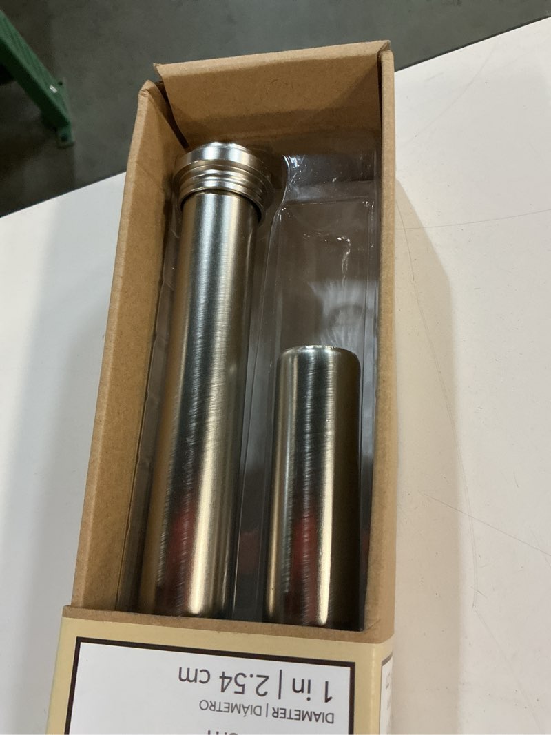 Condition photo showing Good Condition for allen + roth mix and match 72-in to 144-in brushed nickel steel single curtain rod