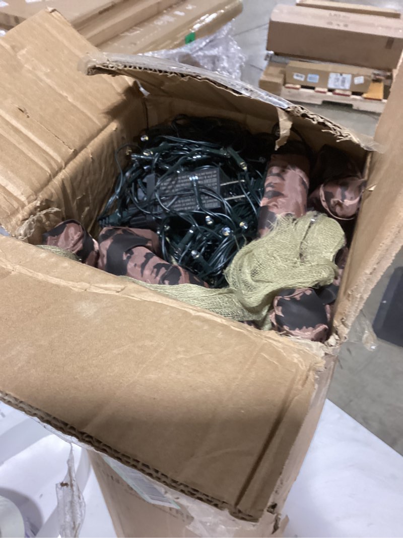 Condition photo showing As Is for Haunted Hill Farm 8.5-Ft. Orgone Ghost Tree Halloween Prop, Pre-lit Indoor/Outdoor Decor, Plug-in Festive Decor 102" Ghost Tree