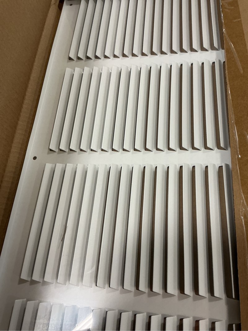 Condition photo showing Good Condition for Fits 22x16 Duct Opening | Steel Return Air Grille by Handua | Vent Cover Grill for Sidewall and Ceiling | White | HVAC Cold Air Intake Grille | Outer Dimensions: 23.75"W X 17.75"