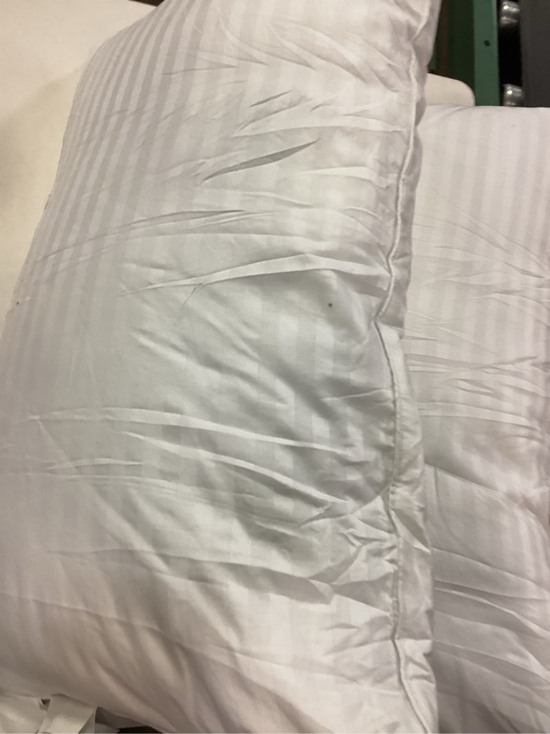 Condition photo showing As Is for Dream Solutions USA 100% Hungarian White Goose Down Pillow, Luxury 700 Fill Power Standard Size, (Pack of 2) Standard (Pack of 2)