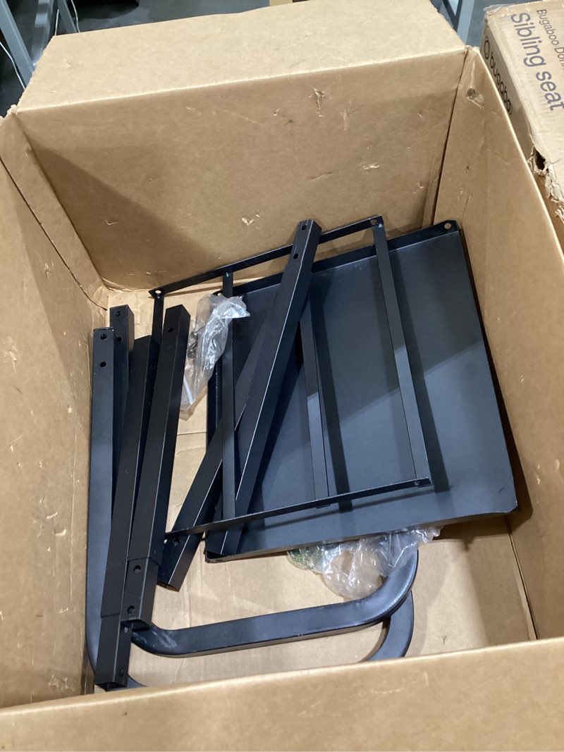 Condition photo showing As Is for huanuo standing desk frame with 220lbs powerful brushless motor, thick t-shaped adjustable desk legs made of automotive-grade steel, for max 75? x 35? desktop, for home office, black frame only