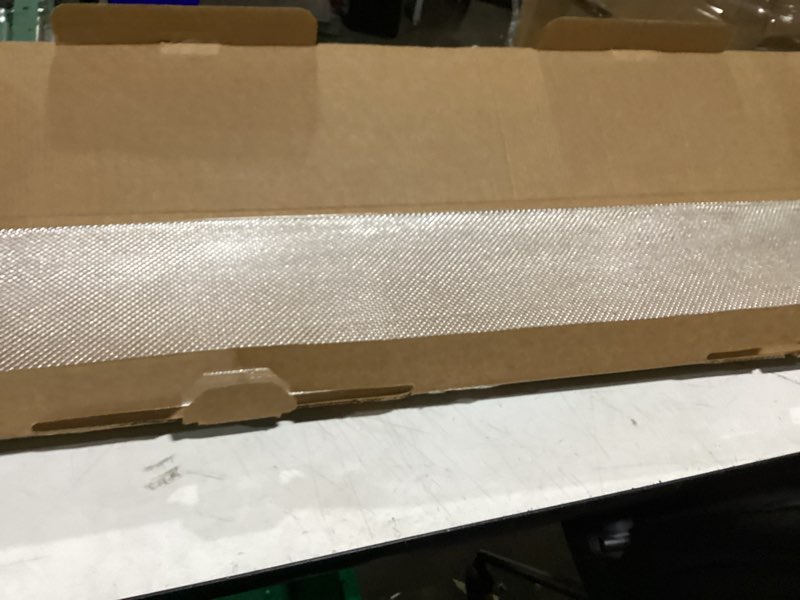 Condition photo showing New/Like New for lithonia lighting 4 foot replacement acrylic diffuser lens, clear prismatic replacement cover for 48-inch sb series narrow body square wraparound ceiling light fixture for shop lights