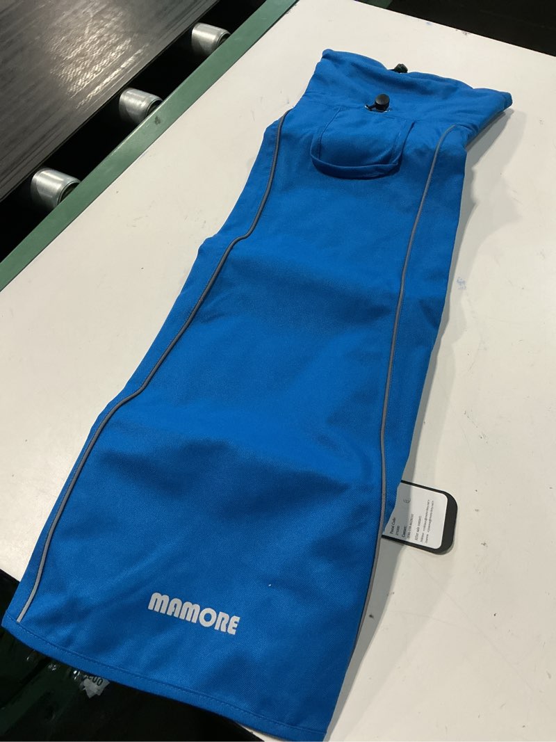 Condition photo showing New/Like New for waterproof dog raincoat with reflective strip  lightweight pet rain jacket with leash hole for dogs (blue  x-large)