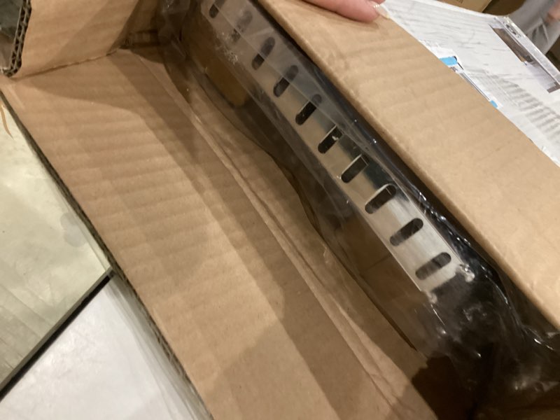 Condition photo showing Good Condition for holdn’ storage pull out organizer for bakeware, cutting board and trays, adjustable dividers - heavy duty, lifetime limited warranty - for narrow cabinet spaces, 8.5”w x 21”d x 11”h, chrome 8.5" w x 21" d