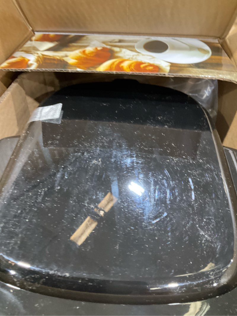 Condition photo showing As Is for black+decker 12-cup thermal coffeemaker, black/silver, cm2035b