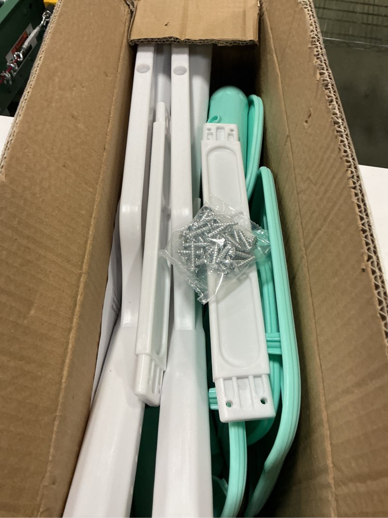 Condition photo showing Good Condition for Adjustable Kid Chairs Indoor 3 Level Adjustable Suitable for Children Age 2-6. Maximum Load-Bearing 220LBS Suitable for Family Classroom and Nursery Child Seat Set (2-Pack-Mint Green) Mint Green(2 Chair)