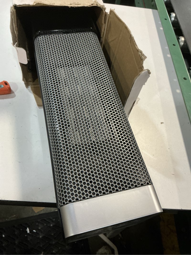 Condition photo showing Good Condition for space heaters for indoor use, 1500w ptc ceramic electric heater with thermostat, room temperature display, 70° oscillation, remote control, 12h timer, quiet portable heater for office bedroom