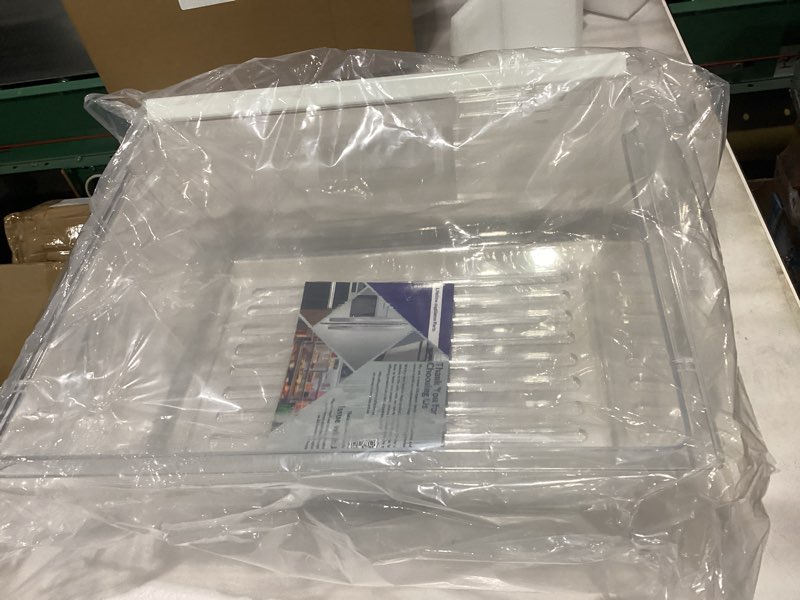 Condition photo showing New/Like New for Upgraded Lifetime Appliance Parts 2188656 Crisper Bin (Upper) Compatible with Whirlpool Refrigerator | Fridge Drawers | Kenmore Refrigerator Parts | Whirlpool Shelf Replacement - WP2188656