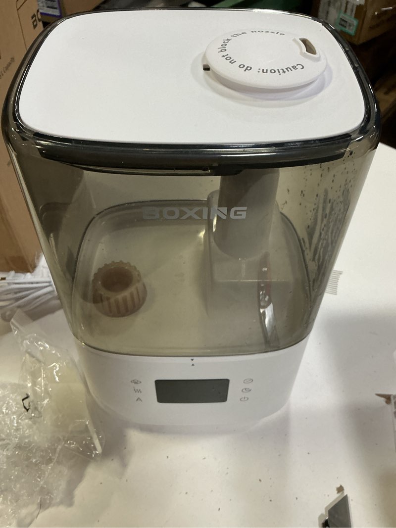Condition photo showing Good Condition for BOXING Warm and Cool Mist Humidifiers for Bedroom Large Room Home,Air Humidifier with Remote,Top Fill Ultrasonic Diffuser Humidifier with humidistat,Quiet Sleep,Timer,Auto Shutoff,BPA-Free,Filter,4.5L