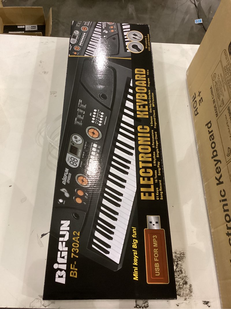 Condition photo showing New/Like New for Upgrade Keyboard Piano for Kids Beginners 61 Key Electronic Piano Keyboard with LED Screen Microphone Musical Instrument Toys for 3 4 5 6 7 8 Year Old Boys Girls Gifts