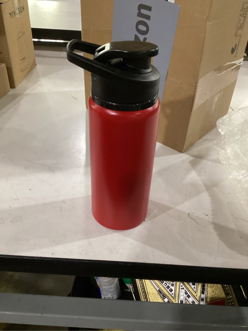Condition photo showing Good Condition for chengu water bottle bulk 20 oz aluminum reusable bottles lightweight snap lid water cups easy carry leak proof travel tumbler for gym sports camping hiking fishing red 10