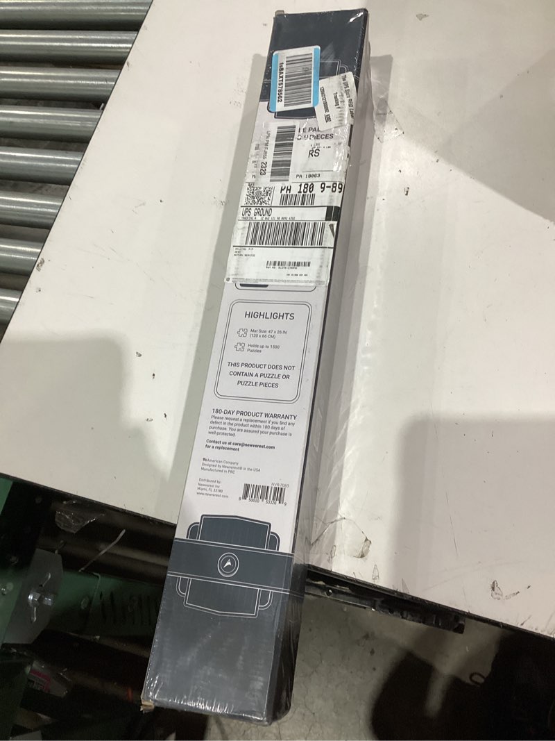 Condition photo showing New/Like New for The Original Newverest Jigsaw Puzzle Mat Roll Up, Saver Pad 46” x 26” Portable Keeper Up to 1500 Pieces with Non-Slip Rubber Bottom & Smooth Top + 3 Puzzle Sorting Trays & Travel-Friendly Storage Bag 1500pcs