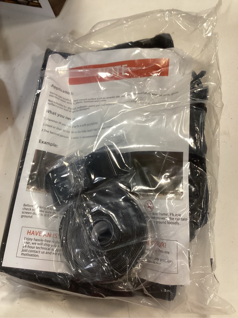 Condition photo showing Good Condition for fiberglass magnetic screen door fit door size 30 x 80 in- heavy duty fiberglass screen door mesh for interior door, patio and sliding doors - door screen magnetic closure let fresh air in fit door 30\\\" wide x 80\\\" high fiberglass-black