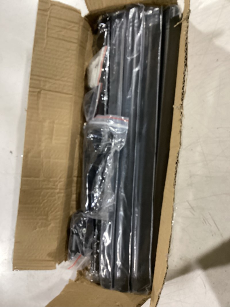 Condition photo showing Good Condition for double curtain rod for windows 48 to 84 1 inch heavy duty decorative drapery rod with 5/8 inch adjustable small black curtain rods for living room bedroom(32"-90")